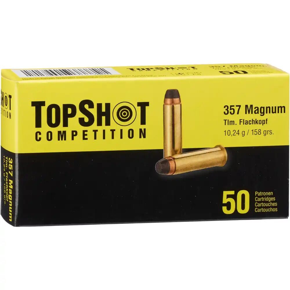 TOPSHOT Competition .357 Magnum Teilmantel Flachkopf 10,2g/158grs. 50 Stk